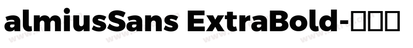 almiusSans ExtraBold字体转换